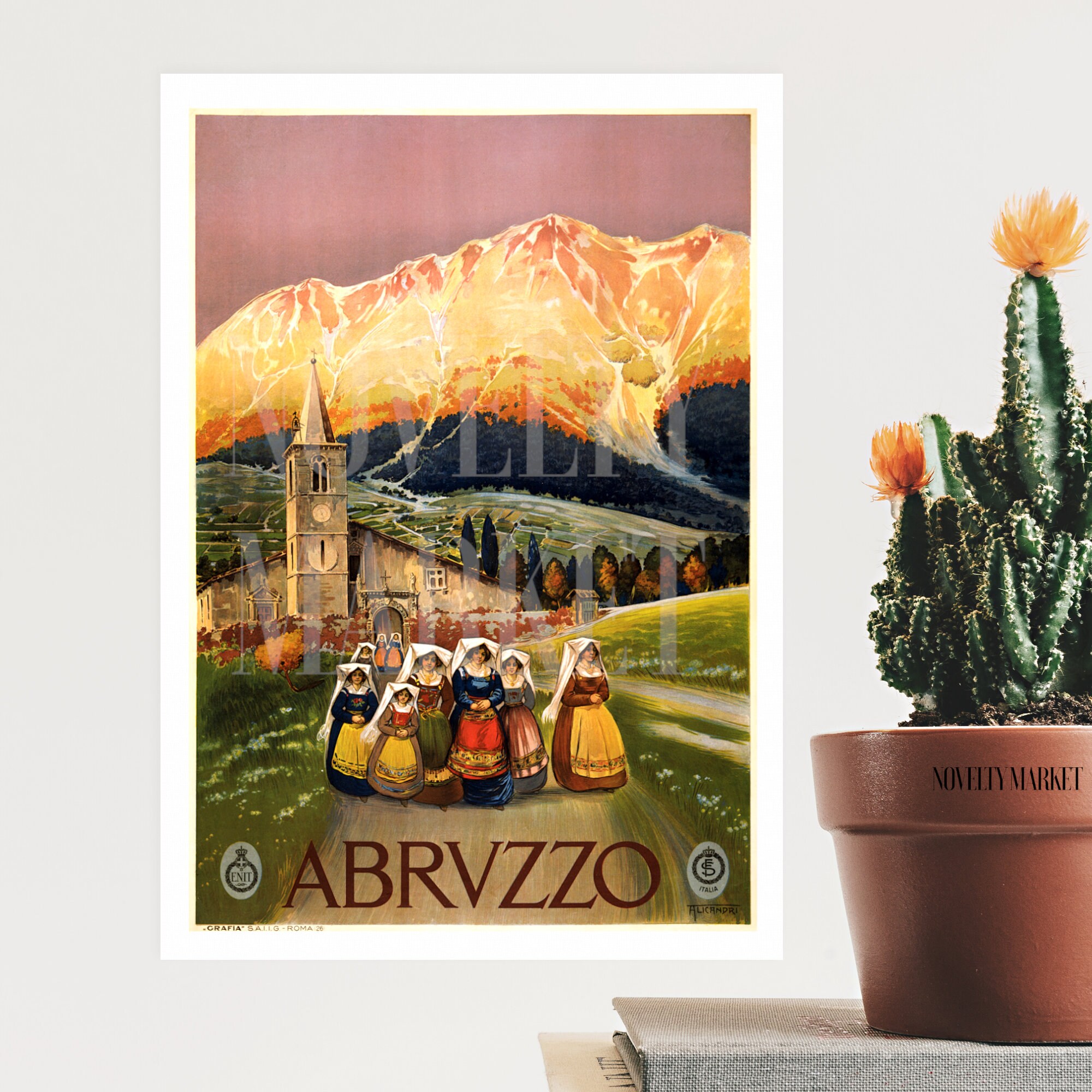 Abruzzo Italy c.1920 Vintage Travel Poster Italy Travel - Etsy