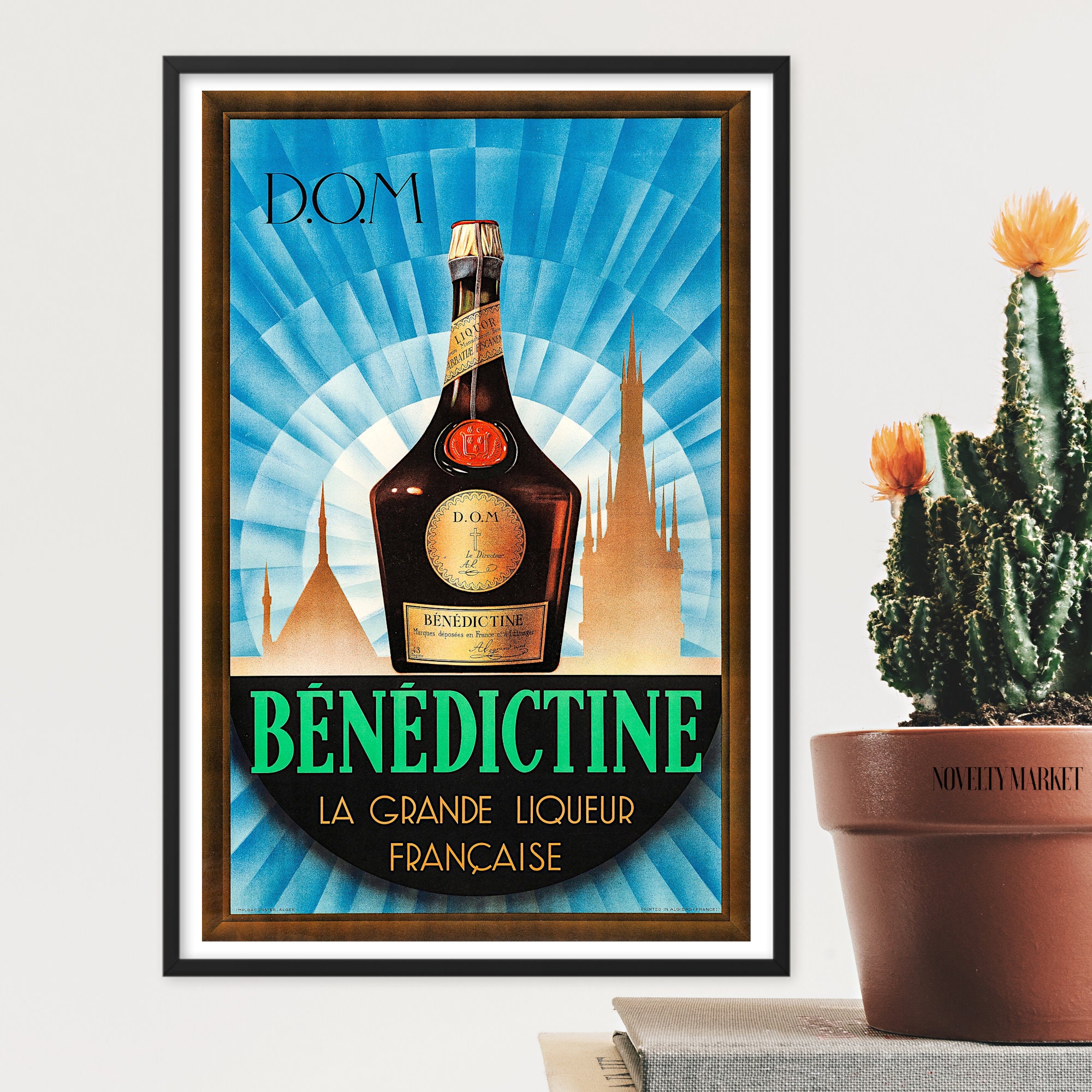 Art Prints & Posters - Bénédictine Liqueur - Benedictine Palace in Fécamp,  France - c. 1928 - Fine Art Prints & Posters 