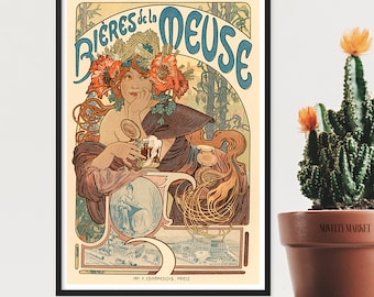 アルフォンス・ミュシャ「フォックスランド・ジャマイカ・ラム」アール