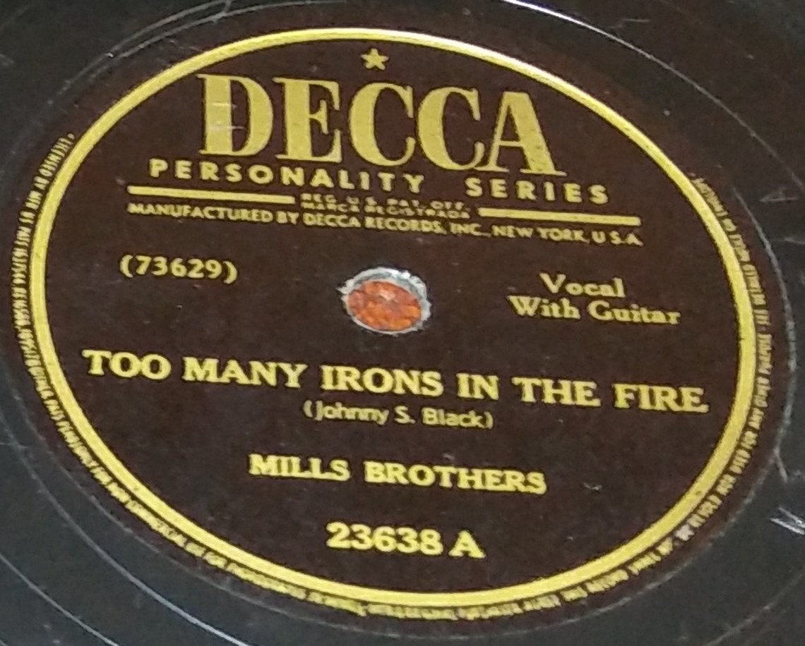 Too Many Irons In The Fire Example Sentence at Craig Brown blog