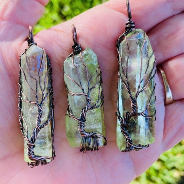 Labradorite Wire Wrapped Tree Of Life Pendant Handcrafted Copper Labradorite Wire Wrapped Tree Of Life Pendant Handcrafted Copper