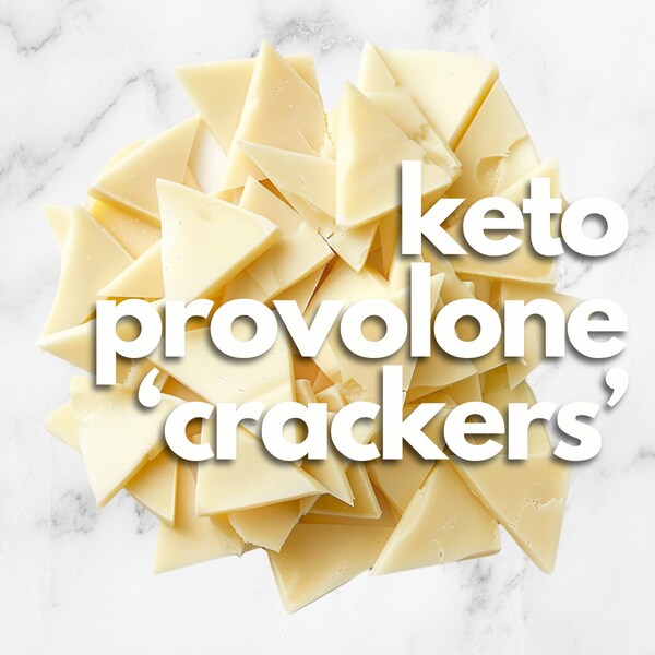 Keto Freeze Dried Snacks, Cheese Crackers, Provolone