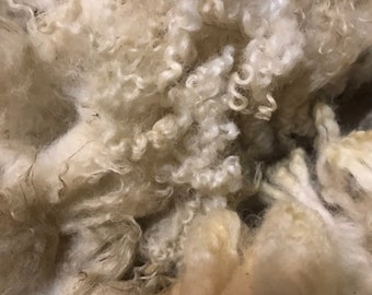 Jacob fleece raw lilac /& white