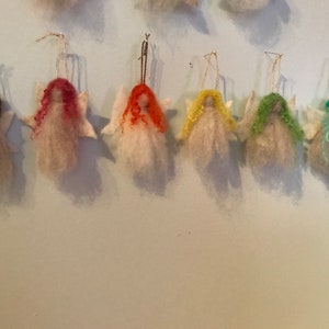 Wool felted angels