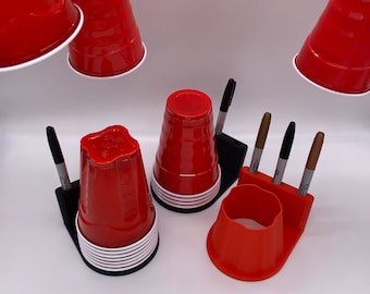 Party Cup Holder | Solo Cup & Sharpie Organizer 3D Printed