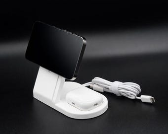 Wireless Charging Station - phone and airpod charging dock - 2 included magsafe chargers