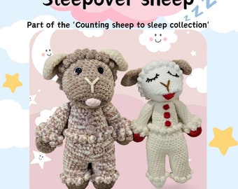 Low-sew Ms. Lamb und Sleepover Sheep Häkelanleitung