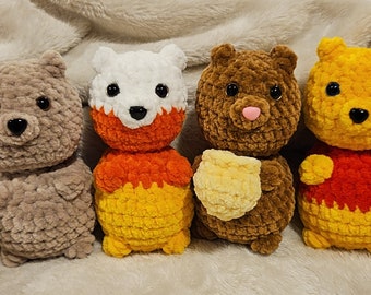 No-sew Honey Bears crochet pattern
