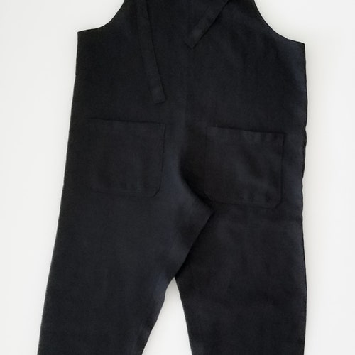 Linen overalls women / Women casual jumpsuit /Linen dungarees / Linen romper / Minimalist store clothes / Loose pants / boho clothes
