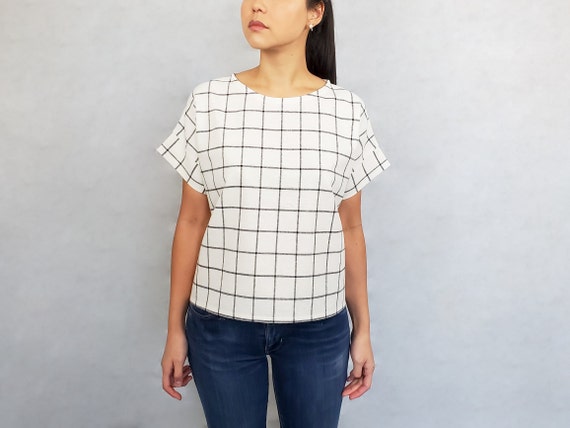 Boxy Top/ Boxy Tee/ Linen Blouse 