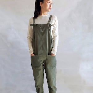 CORDUROY overalls women / Women casual jumpsuit /Linen dungarees /  Linen romper / Minimalist clothes / Loose pants / boho clothes