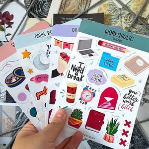 STICKY • Sticker sheet for bullet journals or planners.