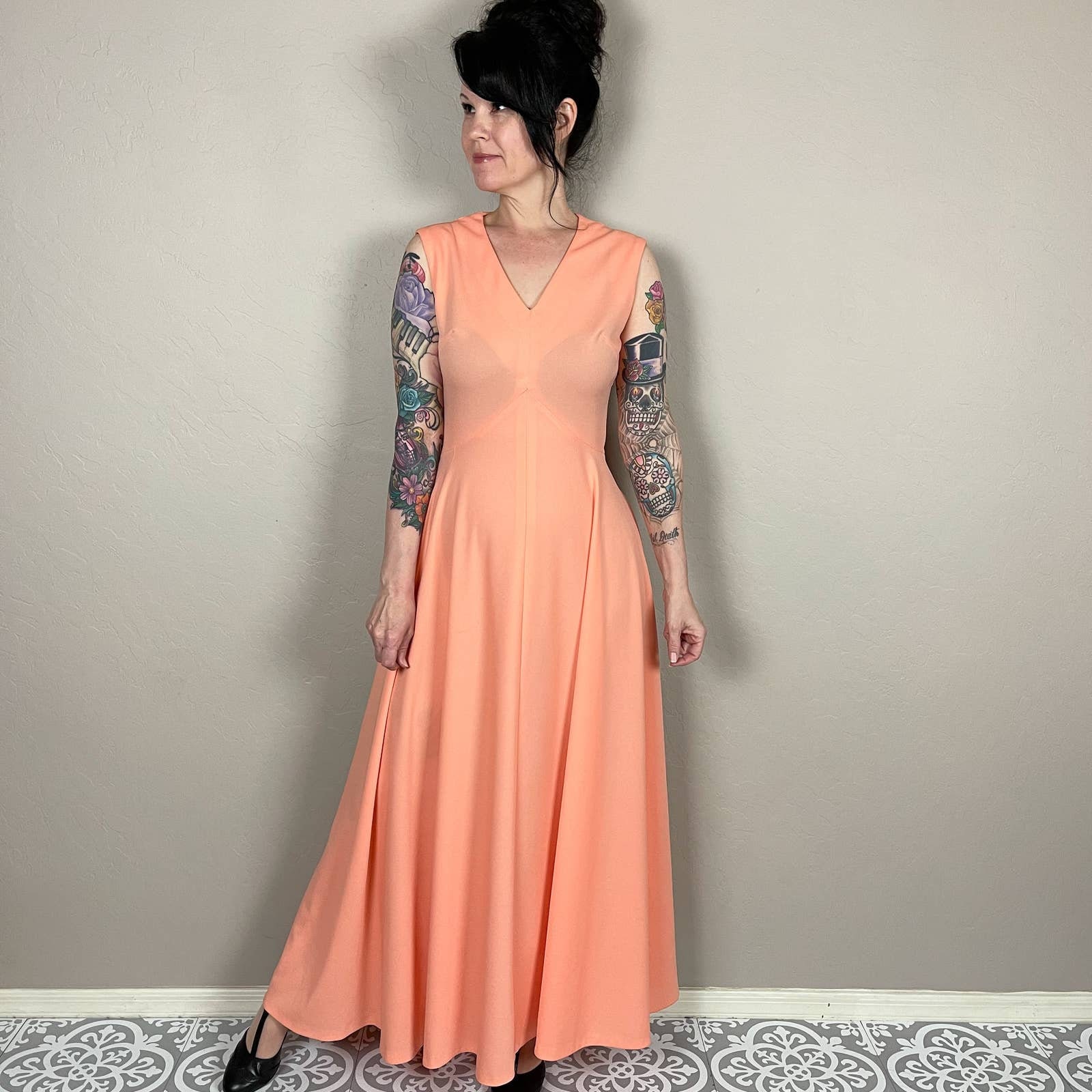 open lace back dress PromGirl One-Shoulder Neon Sequin Long Prom Dress Hot Pink / 0