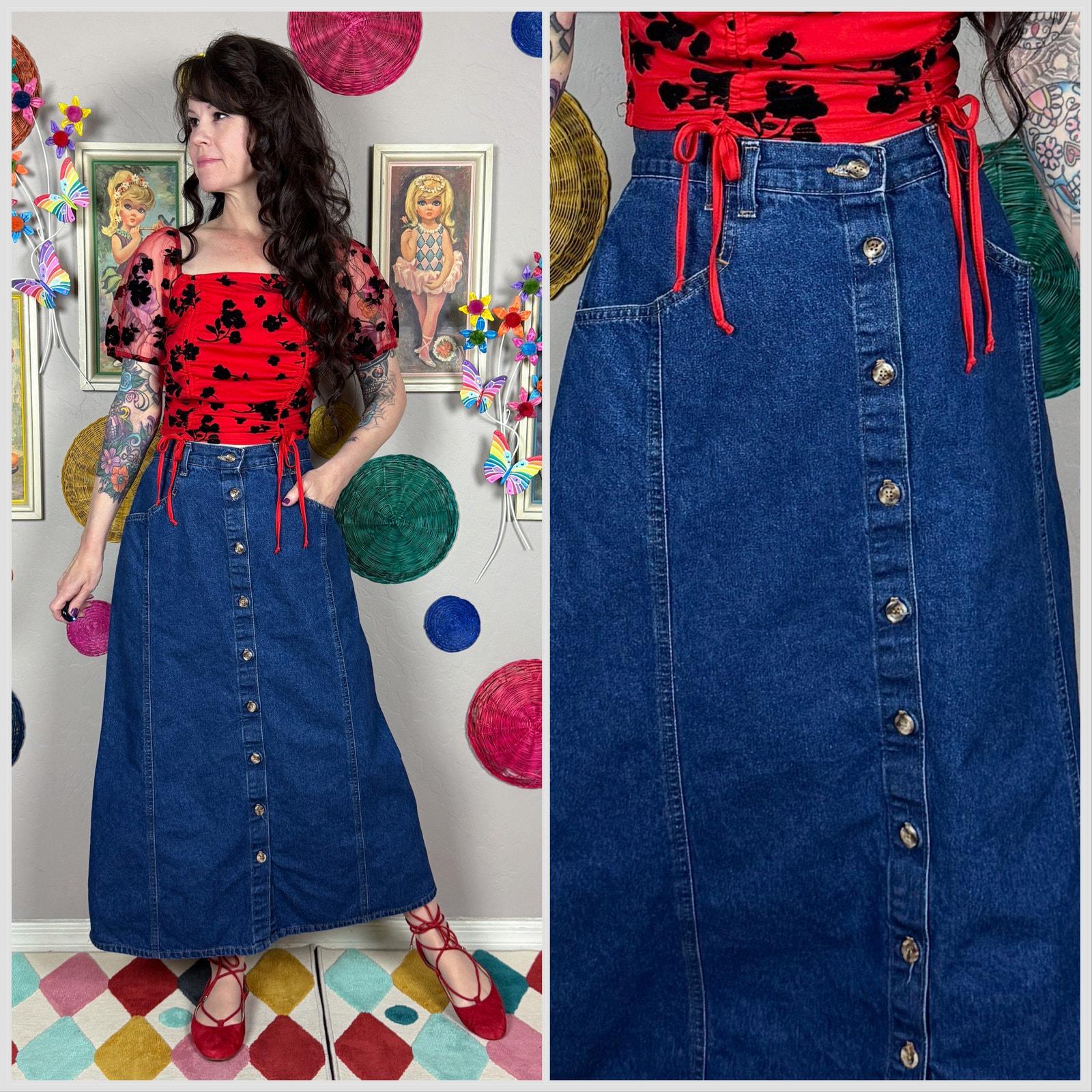 Vivaldi Jean Skirt - Etsy