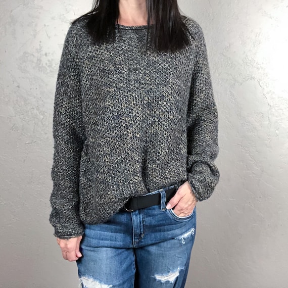 Vintage 1980s Oversized Chunky Knit Sweater