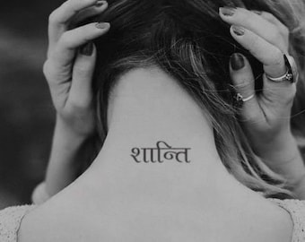 Om shanti collar bone tattoo in sanskrit  Collar bone tattoo Bone tattoos  Tattoos