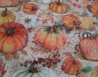 4 pc Fabric Fall Autumn Harvest Rustic Pumpkin Placemats 12x18 FREE SHIPPING 4 pc Fabric Fall Autumn Harvest Rustic Pumpkin Placemats 12x18 FREE SHIPPING