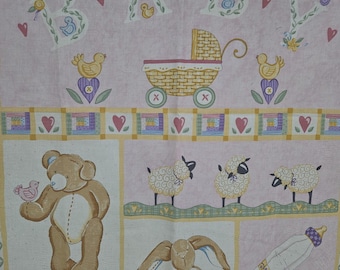 Baby girl blanket panel