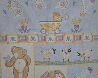 Baby boy blanket panel