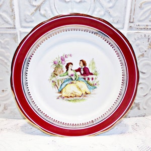 Vintage France - Beautiful Limoges Castelroux Porcelain Plate - French Antic Plate