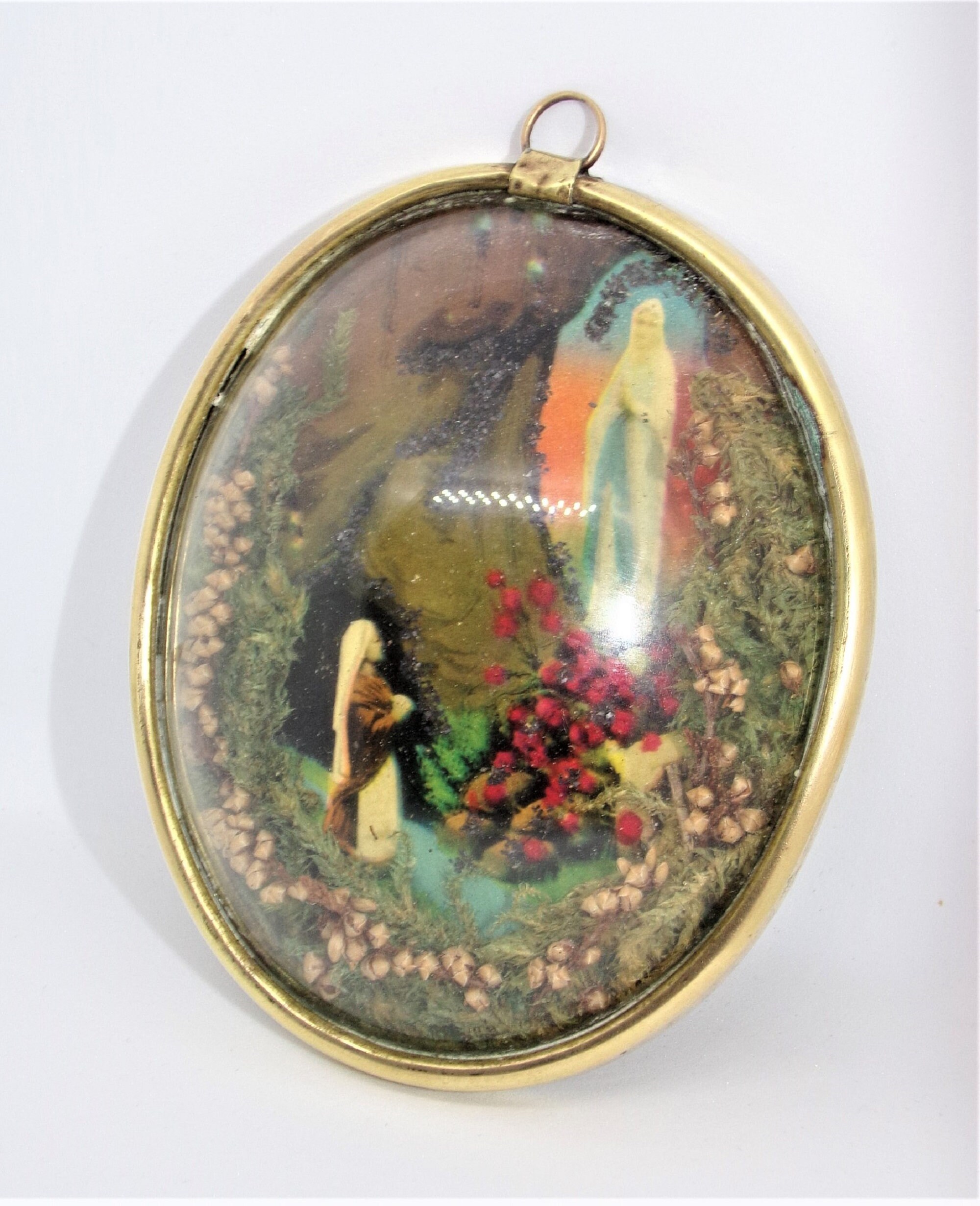 1930 -Vintage France - Cadre Vierge Marie Ancien French Antic