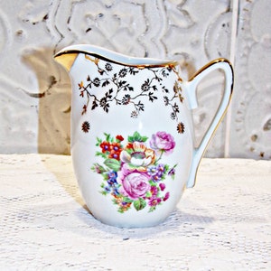 FRANCE Vintage Charming Small Porcelain Milk Pot from France French Antic Milk Pot image 1