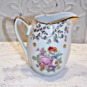 FRANCE Vintage Charming Small Porcelain Milk Pot from France French Antic Milk Pot image 7