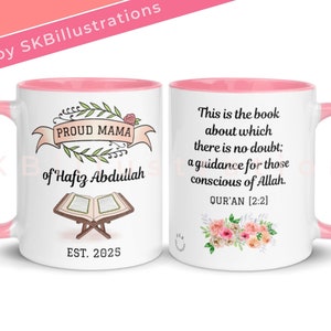 Proud hafiz parent Hifz gift Quran memorization Madrassah student Muslim parent gifts mother mug &quot;PROUD HAFIZ PARENT mother accent mug&quot;