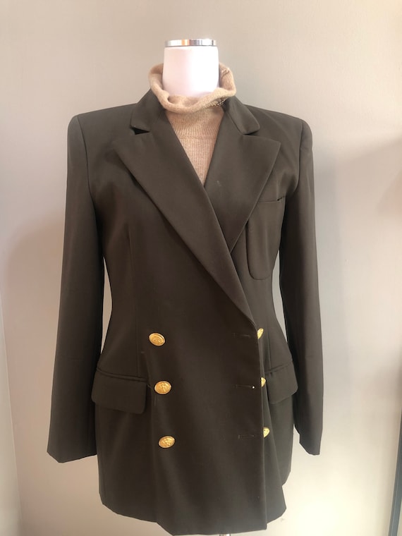 Vintage OLIVE GREEN Blazer - Women's - image 2