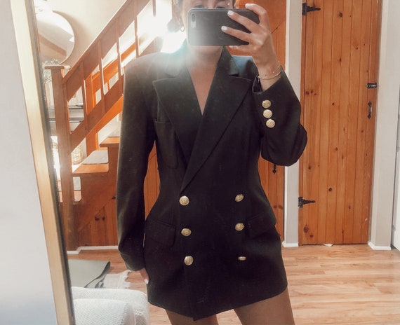 Vintage OLIVE GREEN Blazer - Women's