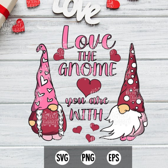 Download Clipart Gnomes Svg Valentines Day Svg Love Svg Eps Png Etsy