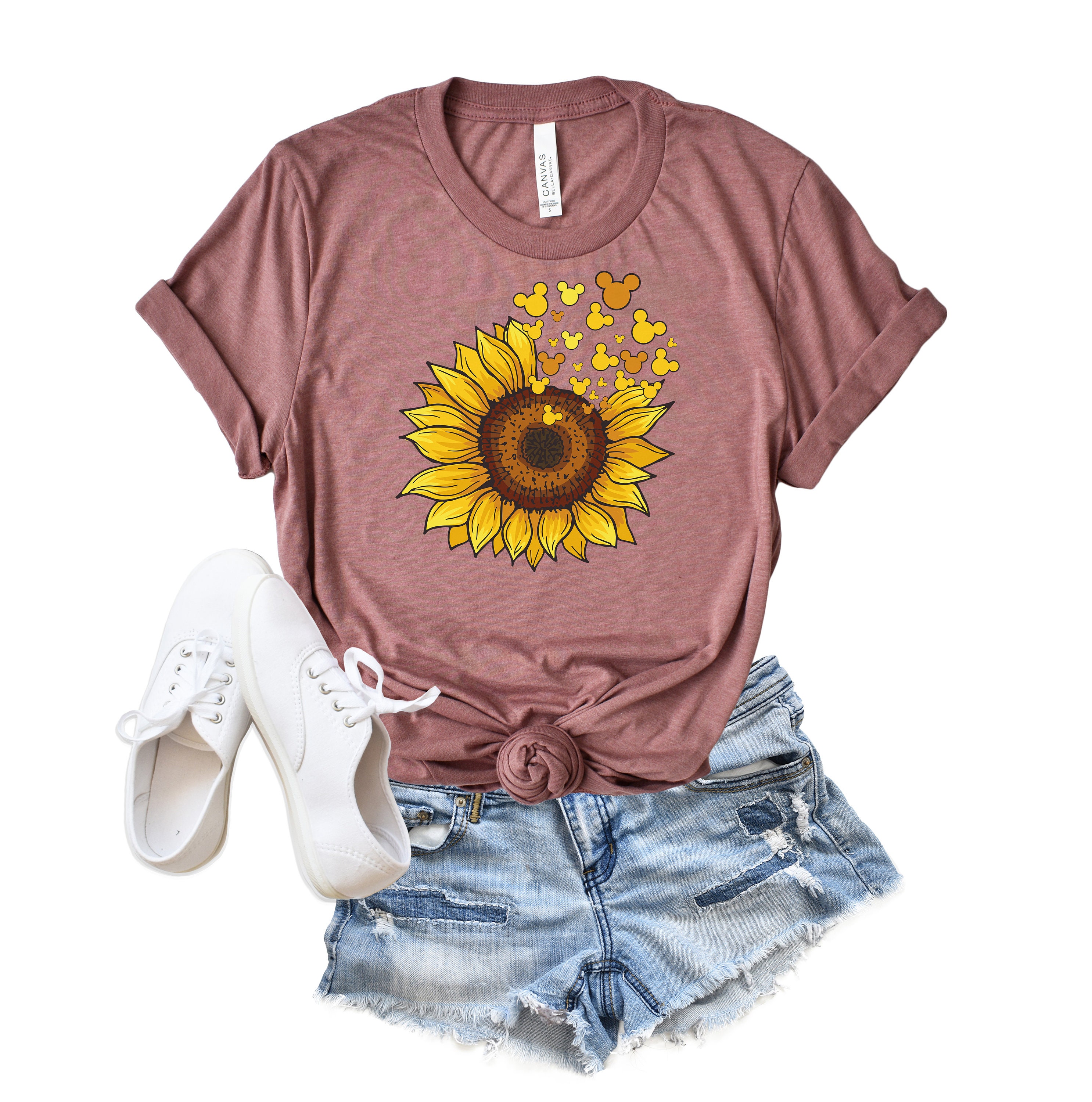 mickey sunflower shirt