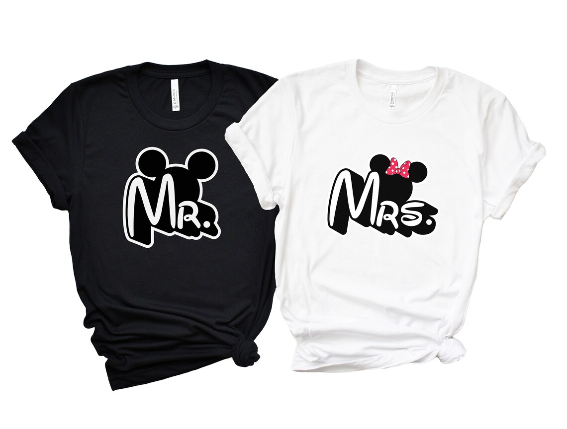mr and mrs mickey mouse shirts