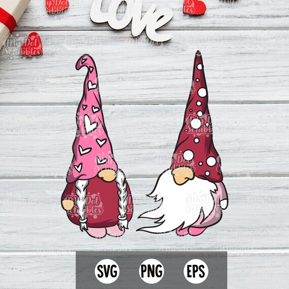 Gnomes Svg Valentines Day Svg Gnome Valentine Gnome Svg Etsy