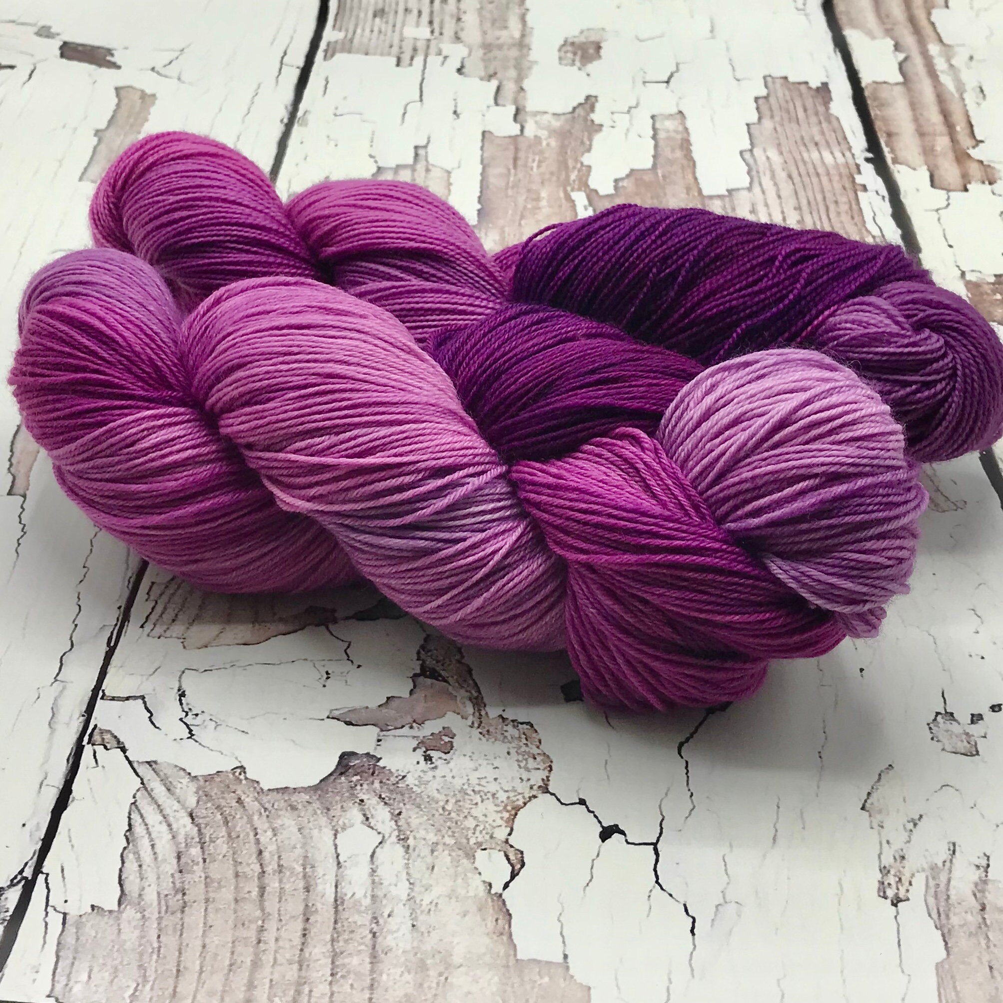 Violet Forest yarn violet yarn tonal yarn fingering weight | Etsy