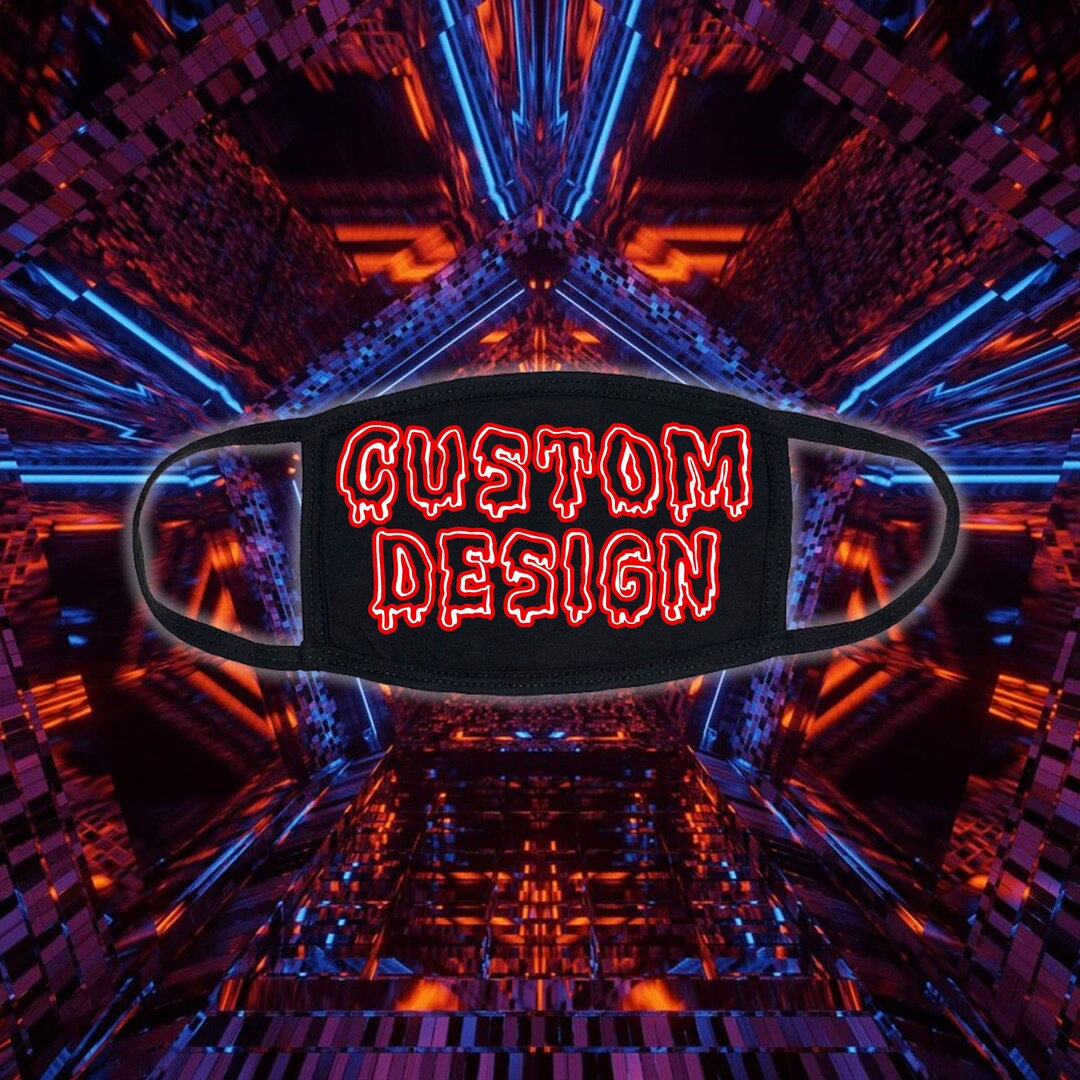 Custom Face Mask - Rave, Edm, Club, House, Music - Etsy