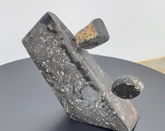 Cumberlandite Interactive Sculpture: Rhode Island Magnetic Rock Gift