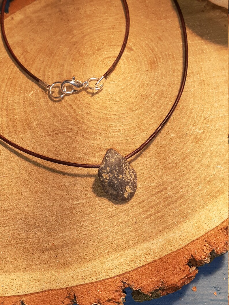 unique ri gift Little nugget choker necklace ri state rock cumberlandite pendant hand carved rare rock necklace arock4u one of a kind
