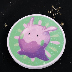 Goomy Dragon Sticker: Holographic Vinyl Decal