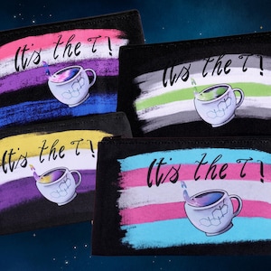 Es ist die T Lagerung Reißverschluss Tasche Pride Medikation Tasche für Testoline oder Insulin || Trans Agenda Optionen