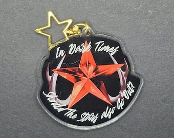 Disco Elysium "In Dark Times, Should the Stars Also Go Out?" Keychain