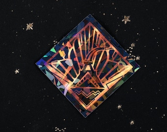 Expedition 33 Sticker: Expeditioners Badge Lumiere Verso, Gustave, Sciel Clair Obscur Holographic Decal