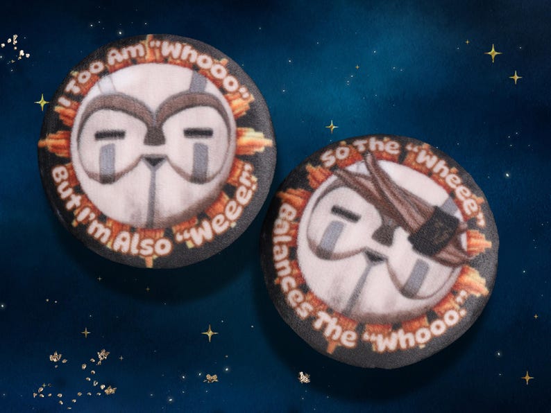 Both Designs of the squishy buttons