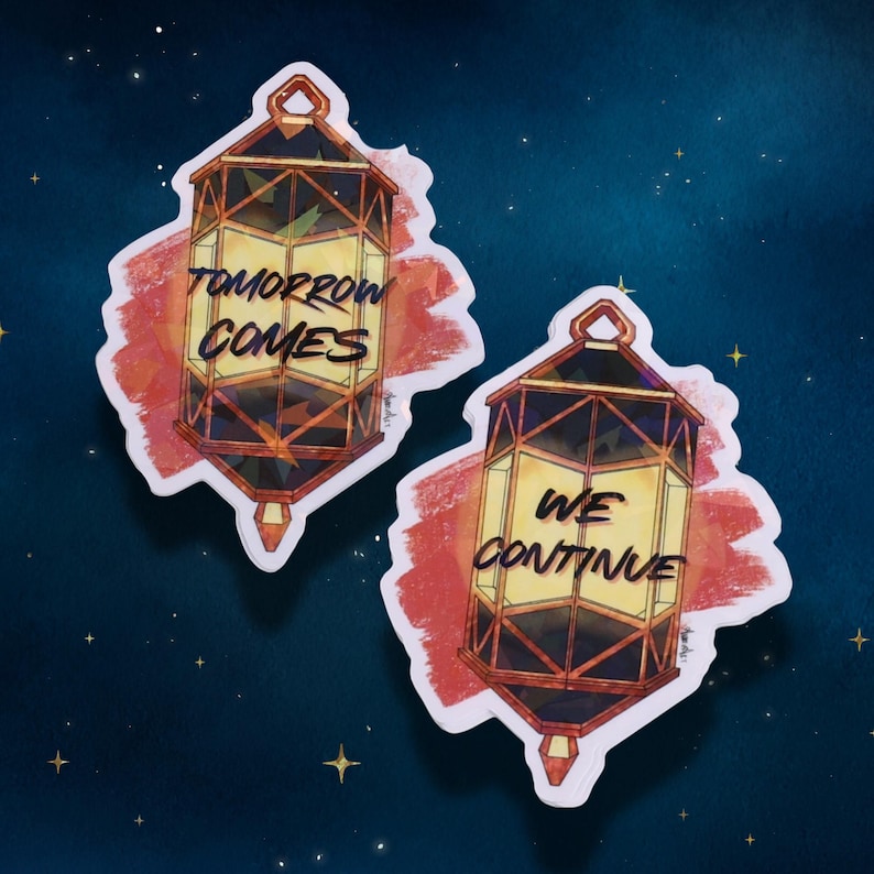 Both Versions of the Stickers.