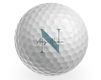 3 x Custom Personalised Name Initial Golf Balls - Birthday Golfing Club Sport Husband Dad Brother Father's Day Friend Men Gift #GB0060