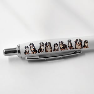 1 x Bernese Mountain Dog Black Pen - Puppy Pets Animals Joke Stationary School Teacher Christmas Birthday Friend Girls Boys #81238