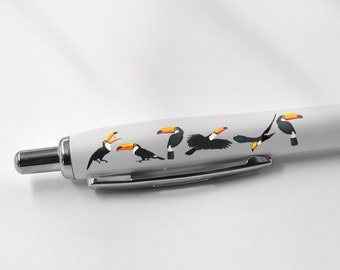 1 x Toucan Black Pen - Birds Exotic Animals Stationary School Equipment Teacher Friend Kids Girls Boys Christmas Birthday Gift #80740