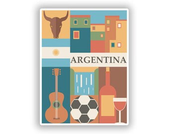 A5 Aufkleberbogen 'Adelaide' – Vinyl-Sticker Mit Sehenswürdigkeiten, Für Scrapbook & Deko (glänzend, 100 Mikron)
