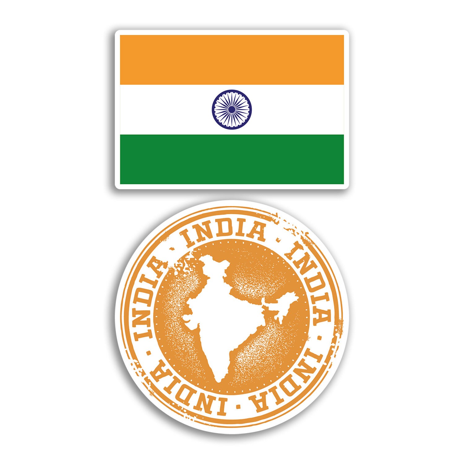 2 X 10cm India Vinyl Stickers - Indian Asia Country Map Flag Holiday ...