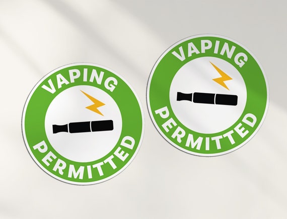 2 x 10cm Vaping Zone Sign Vinyl Stickers - Autoris Vape Smoke Office  Workplace Health & Safety Luggage Gift Boy Girls Sticker #78818 - Etsy  France